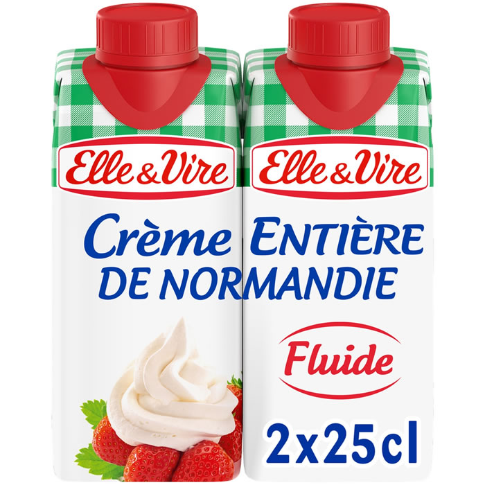 ELLE&VIRE Crème fluide entière 30% M.G UHT