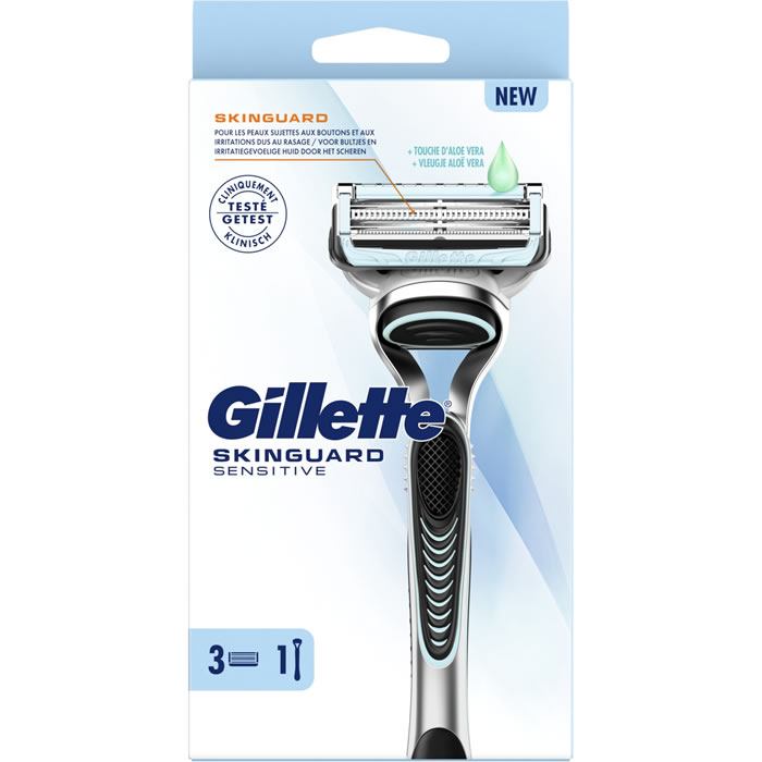 Gillette Skinguard Sensitive Rasoir Avec Recharge Lames