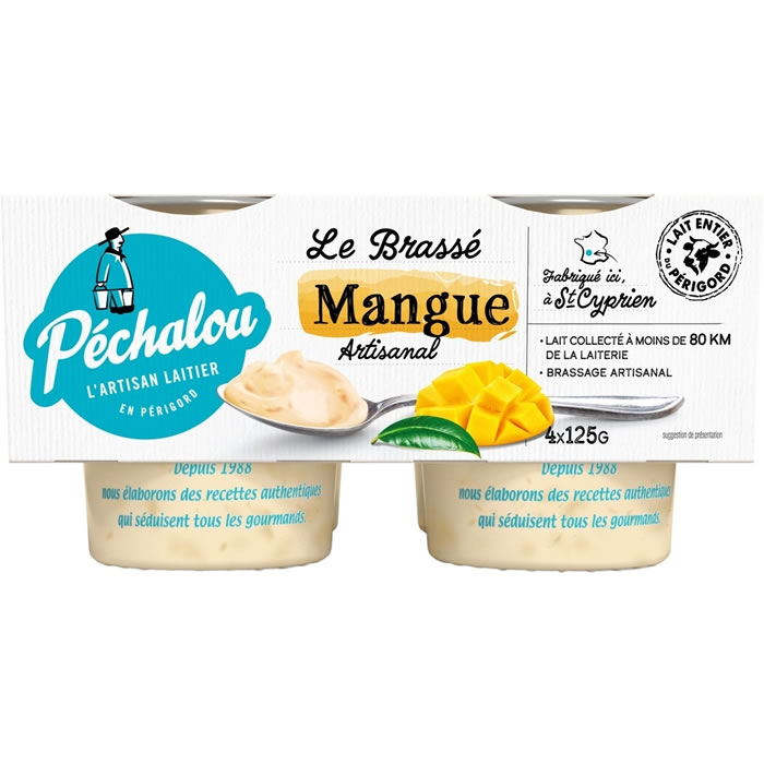 PECHALOU Yaourts brassés à la mangue
