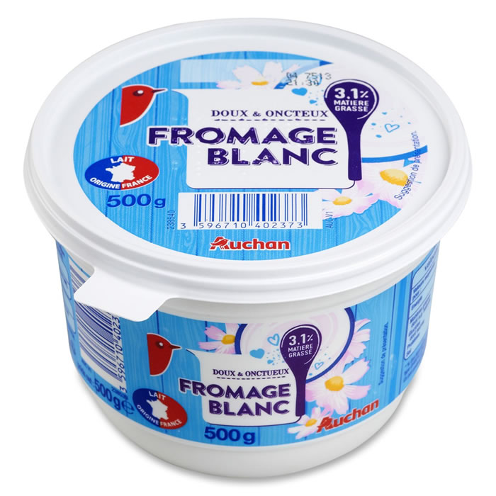 AUCHAN Fromage blanc 3.1%