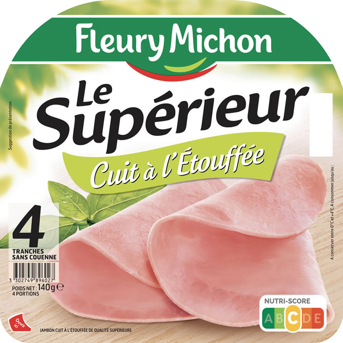 FLEURY MICHON Le Supérieur Jambon cuit à l'étouffée sans nitrite