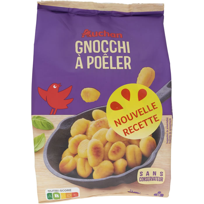 AUCHAN Gnocchi de pomme de terre à poêler