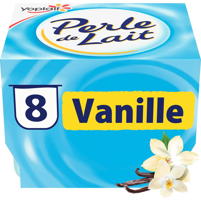 YOPLAIT Perle de Lait Yaourts aromatisés à la vanille