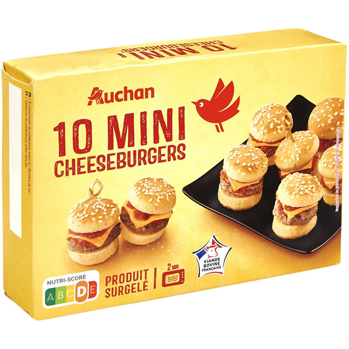AUCHAN Mini cheeseburgers