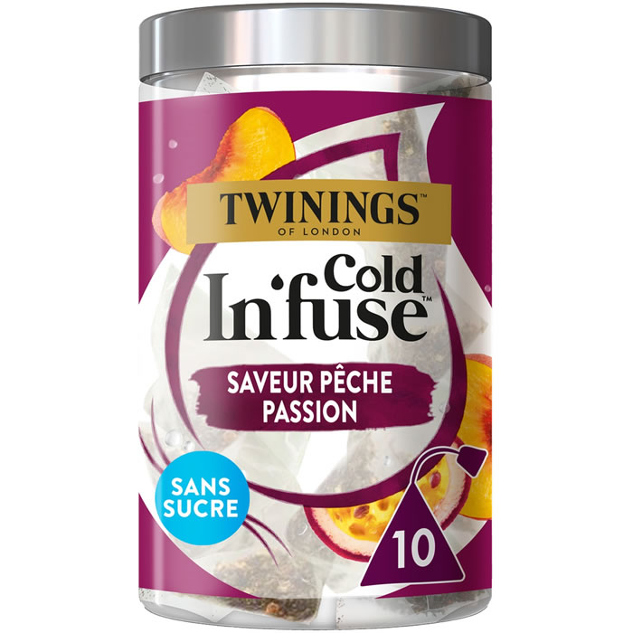 TWININGS Cold In'fuse Infusion de pêche et passion