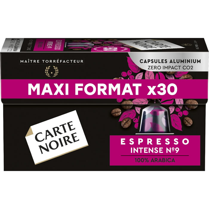 CARTE NOIRE Capsules de café espresso intense N°9