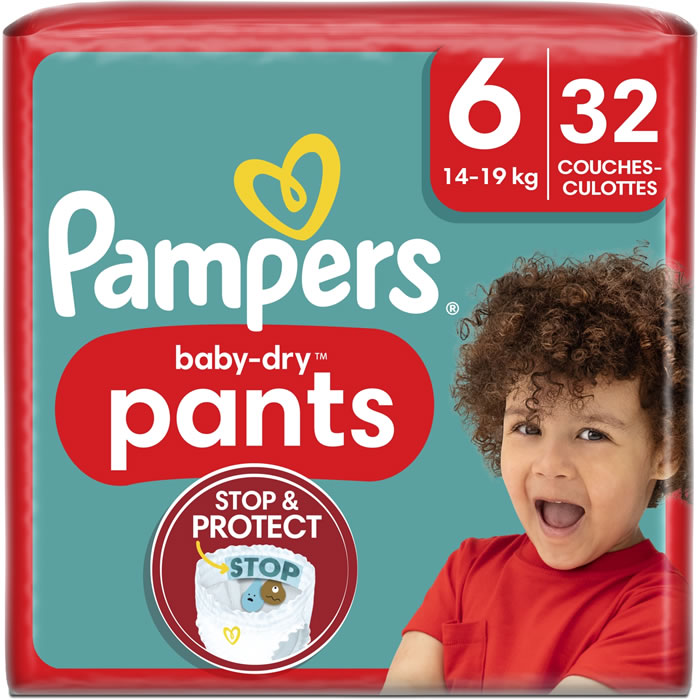Pampers Couches culottes Baby-Dry Pants taille 6 extra large 14-19 kg pack  mensuel 1x138 pièces