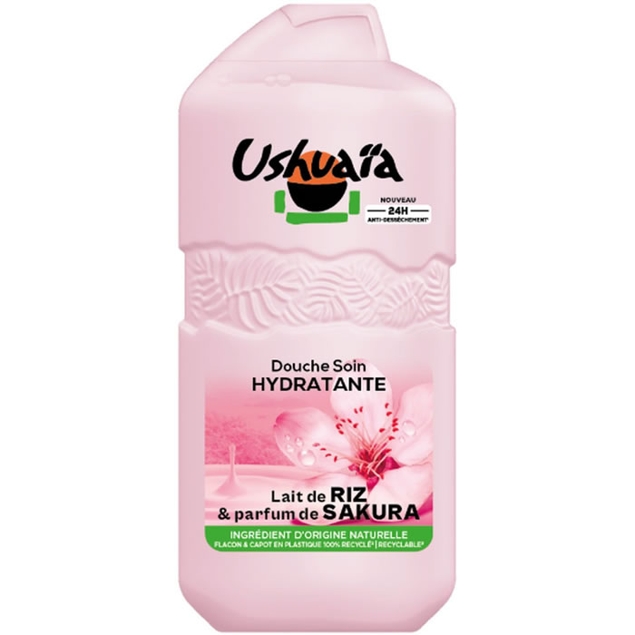 USHUAIA Hydratant Gel douche au lait de riz et parfum de sakura