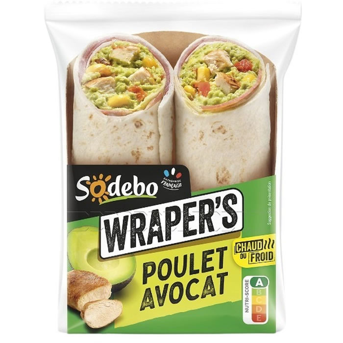 SODEBO Wraper's Wraps au poulet et avocat