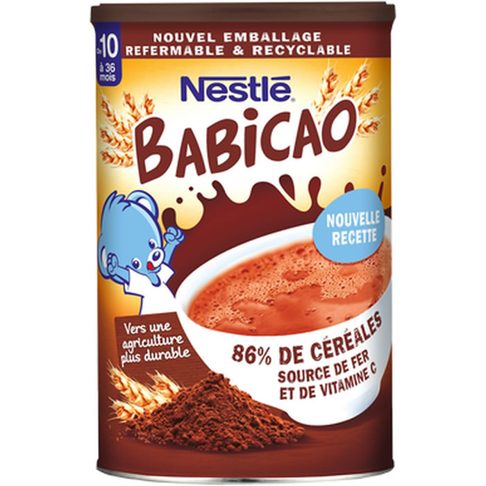 NESTLE Babicao Céréales en poudre cacao dès 10 mois