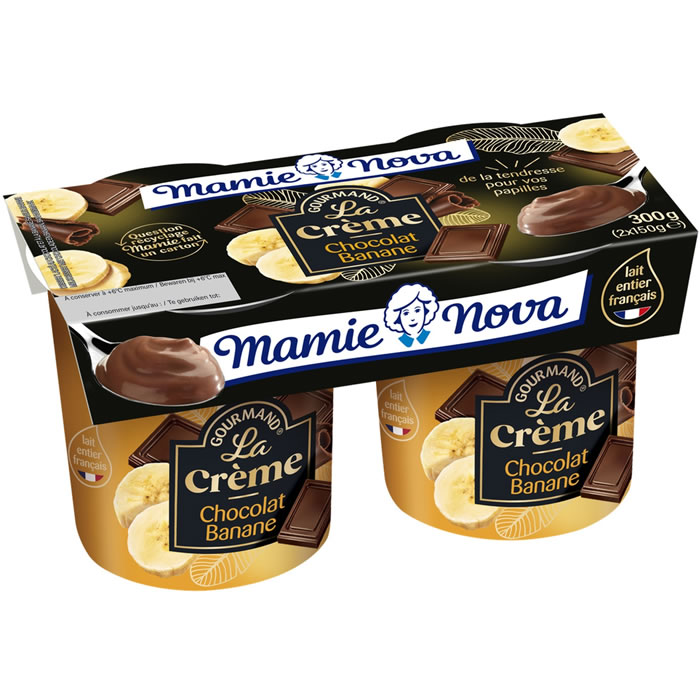 MAMIE NOVA Crème dessert au chocolat et banane
