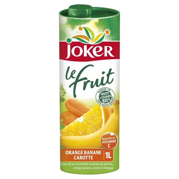 JOKER Le fruit Jus Orange, Banane, Carotte