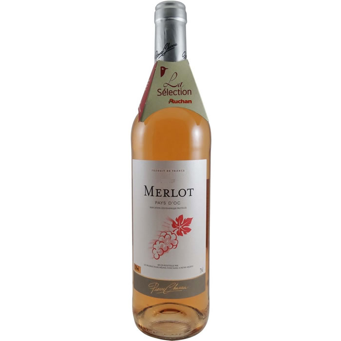 PAYS D'OC - IGP Pierre Chanau - Merlot Vin rosé