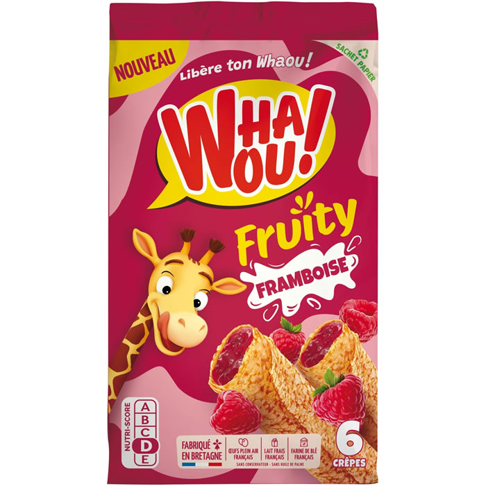 WHAOU Fruity Crêpes fourrées à la framboise