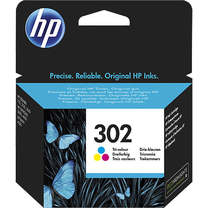 HP Cartouche d'encre trois couleurs authentique N302