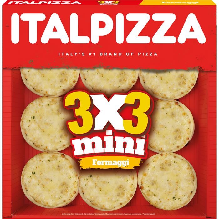 ITALPIZZA Mini pizzas 3 fromages