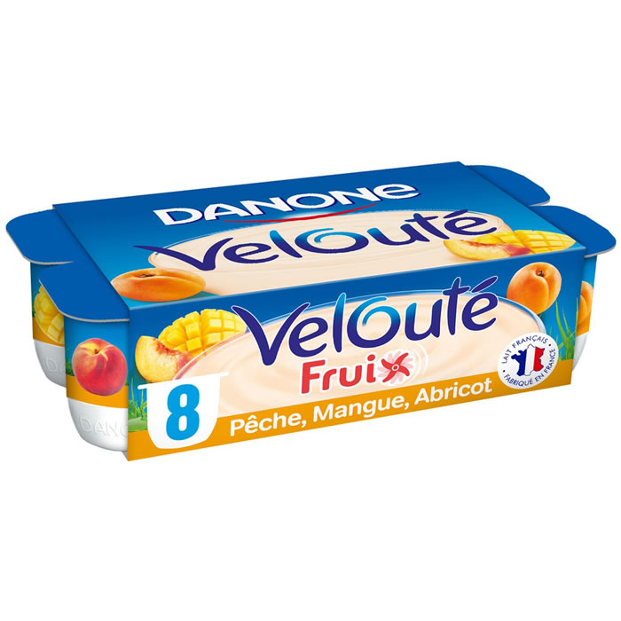 DANONE Velouté Fruix Yaourts brassés aux fruits jaunes