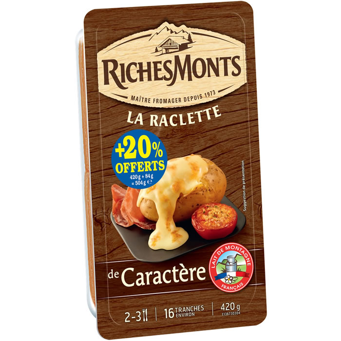 RICHES MONTS Fromage à raclette de caractère
