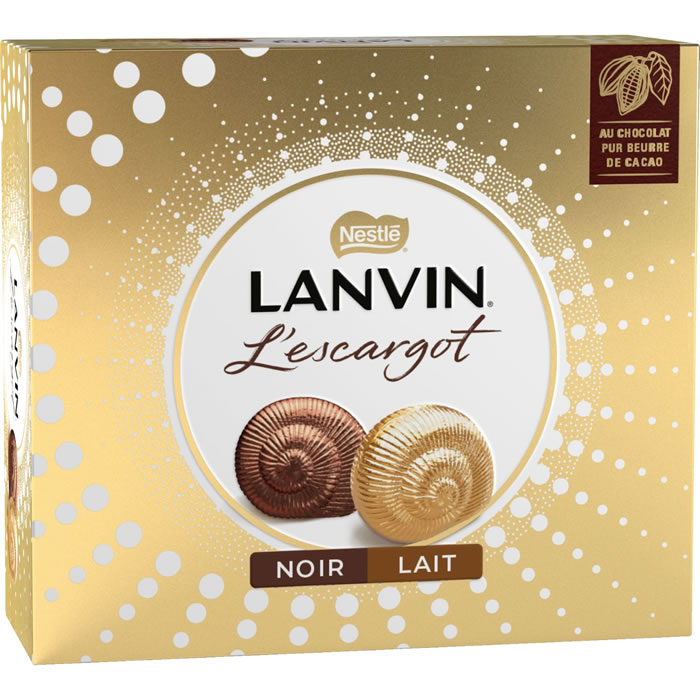 LANVIN L'Escargot Bouchées au chocolat au lait et noir