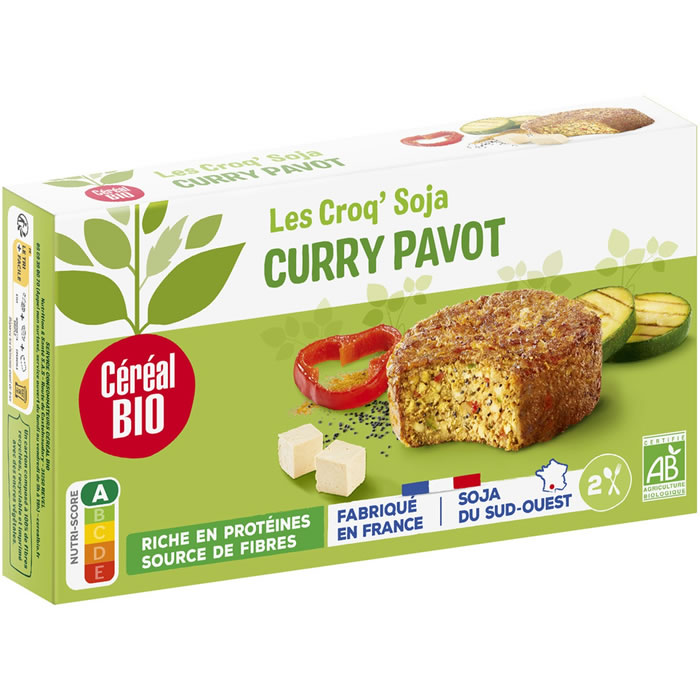 CEREAL BIO Croq'soja curry et pavot bio