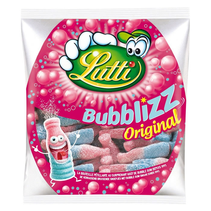 LUTTI Bonbons gélifiés au Bubble-gum