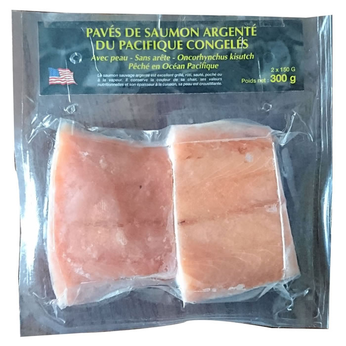 SAUMON Pavés de saumon sauvage Pacifique sans peau sans arrêtes