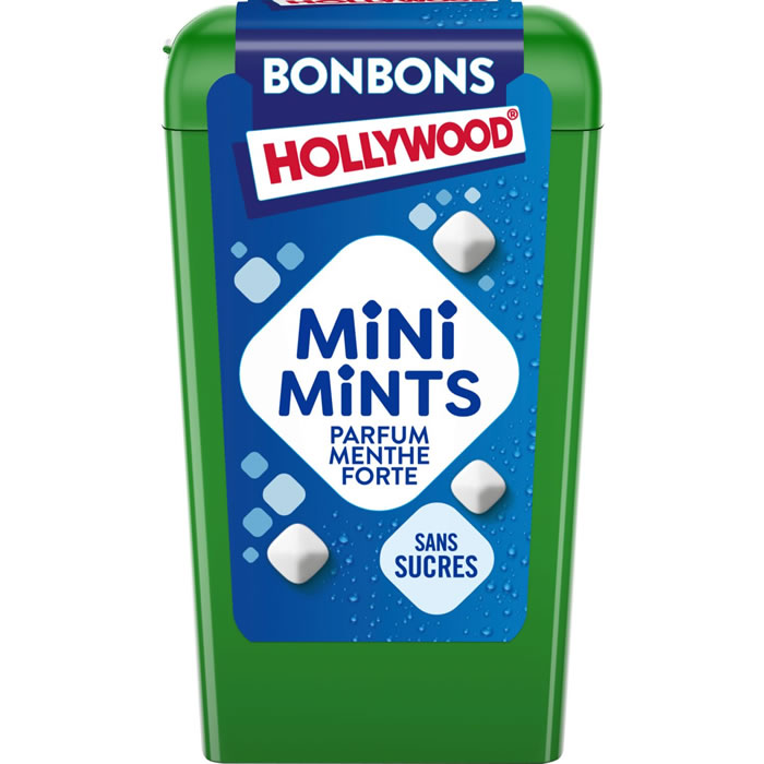HOLLYWOOD Mini Mints Pastilles à la menthe forte sans sucres