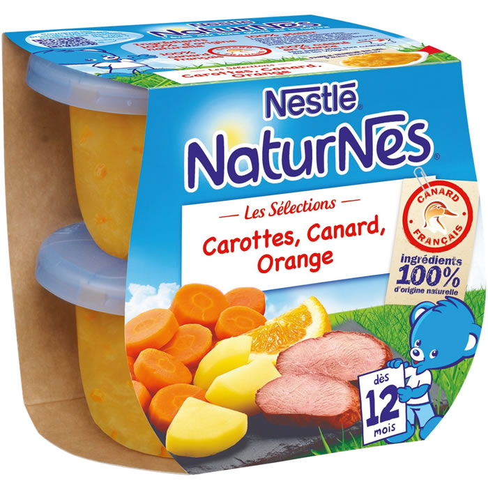 NESTLE NaturNes Carotte et canard à l'orange dès 12 mois