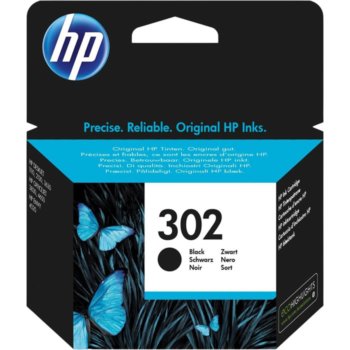 HP Cartouche d'encre noire authentique N302