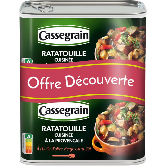 CASSEGRAIN Ratatouille cuisinée à la Provençale et huile d'olive