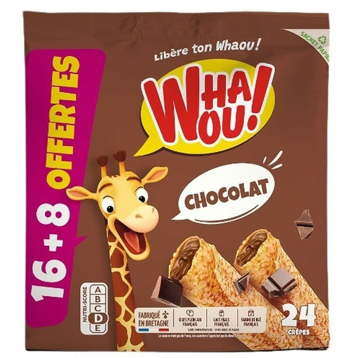 WHAOU Crêpes fourrées au chocolat au lait