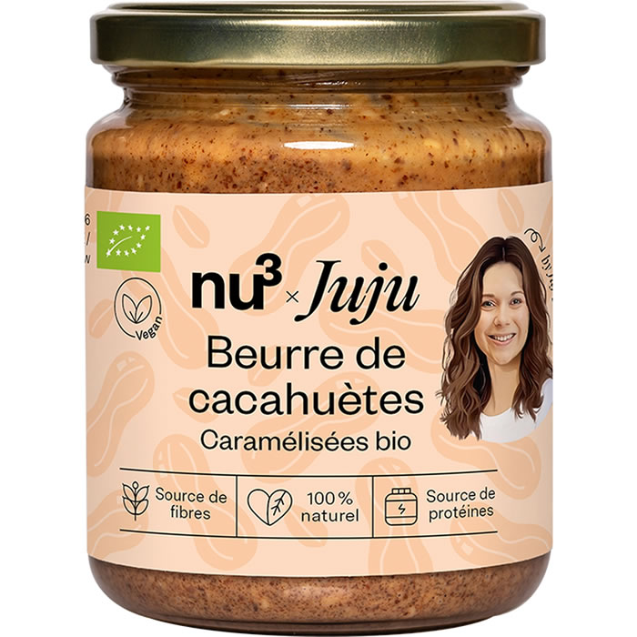 NU3 Juju Fitcat Beurre de cacahuète caramélisées bio