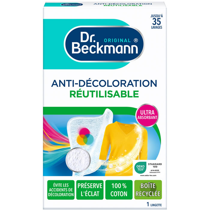 DR.BECKMAN Expert Lingette anti-décoloration réutilisable