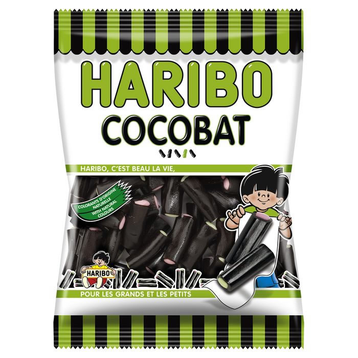 HARIBO Cocobat Bonbons gélifiés à la réglisse