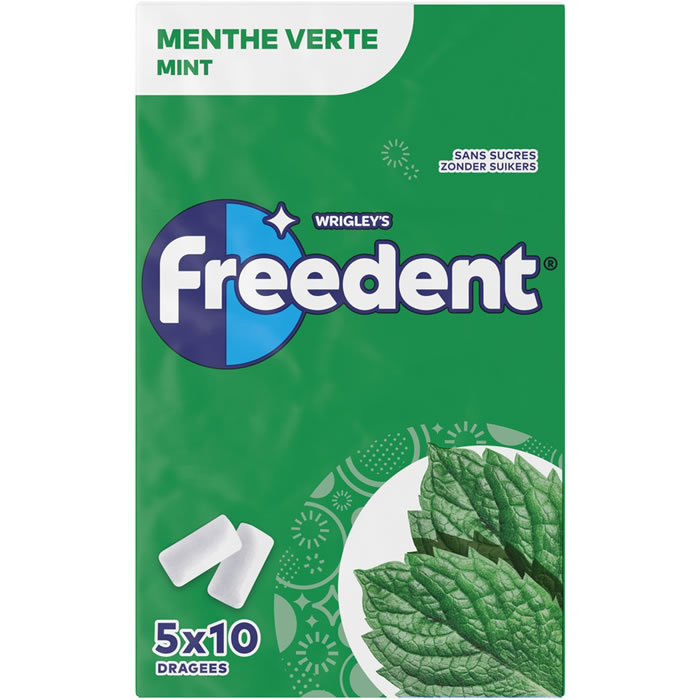 FREEDENT Chewing-gum à la menthe verte