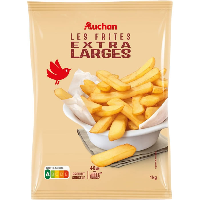 AUCHAN Extra larges Frites