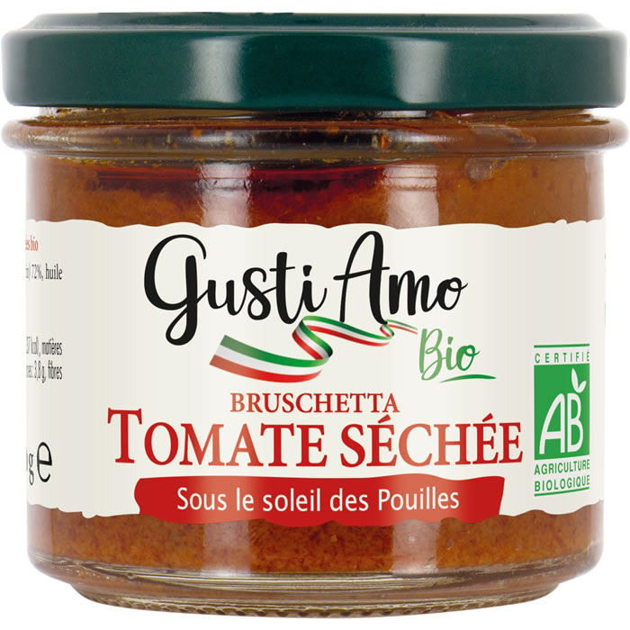GUSTI AMO Bruschetta à tartiner à la tomate séchée bio