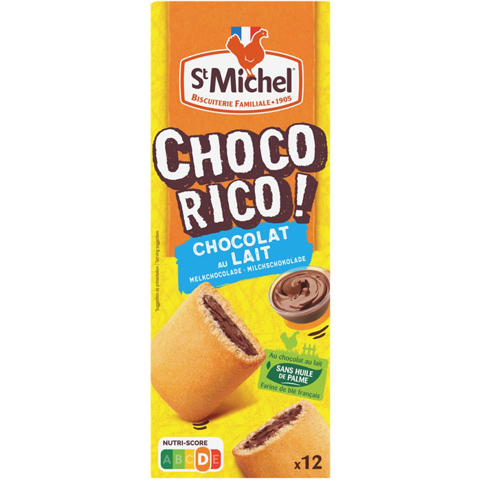 ST MICHEL Choco Rico Gâteaux fourrés au chocolat au lait