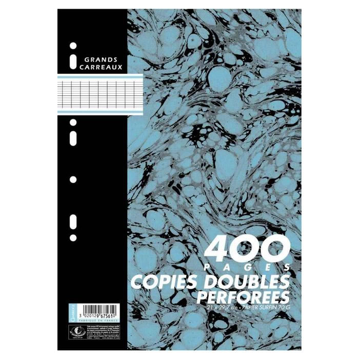 CONQUERANT Hamelin Copies doubles 21 x 29.7 cm grands carreaux