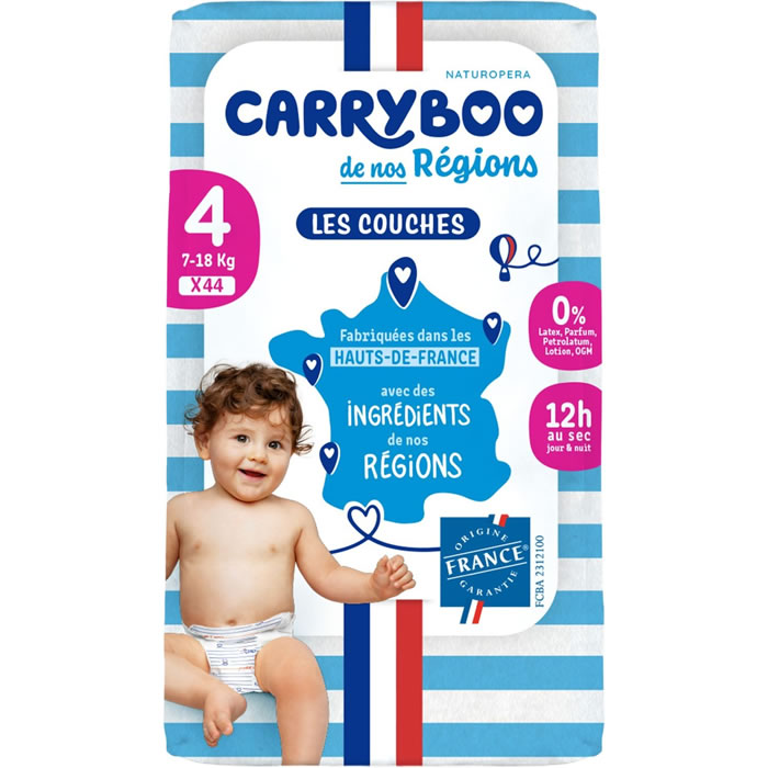 CARRYBOO De nos Régions Couches taille 4 (7-18 kg)