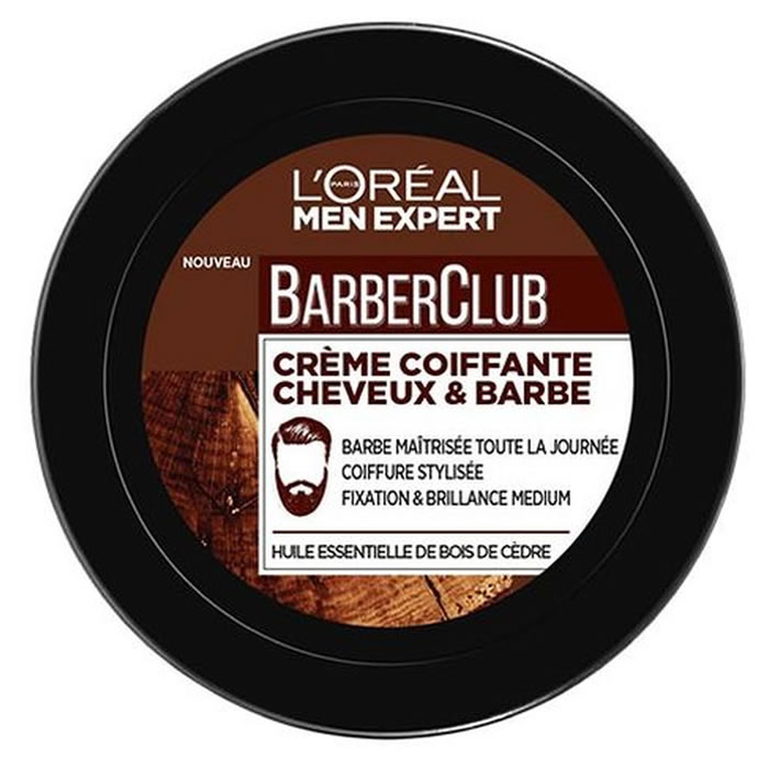 L'OREAL Barber Club Crème coiffante barbe et cheveux