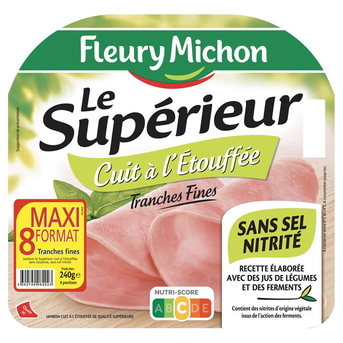FLEURY MICHON Le Supérieur Jambon cuit à l'étouffée sans nitrite