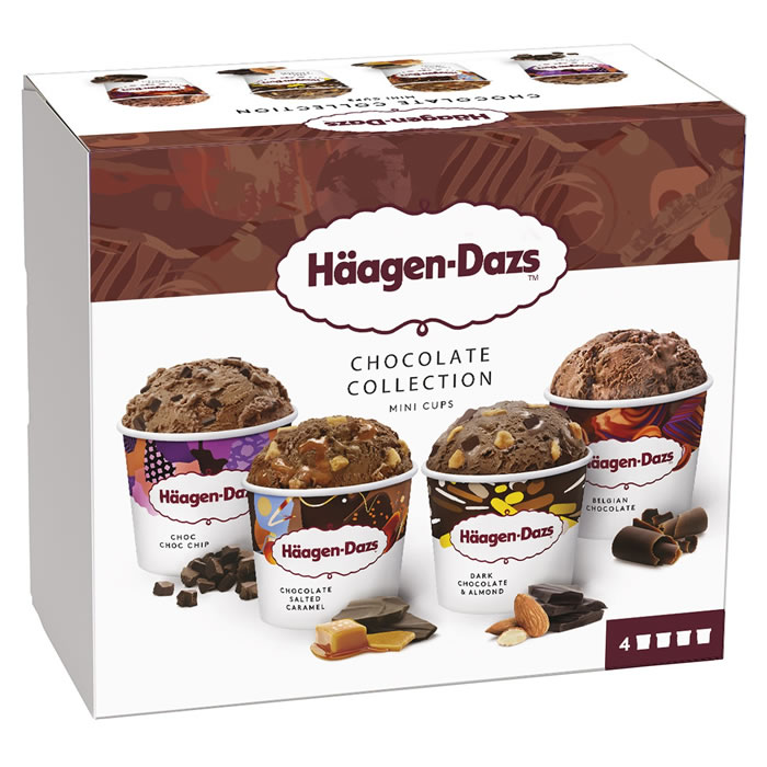 HÄAGEN-DAZS Collection Chocolat Assortiment de mini crème glacée