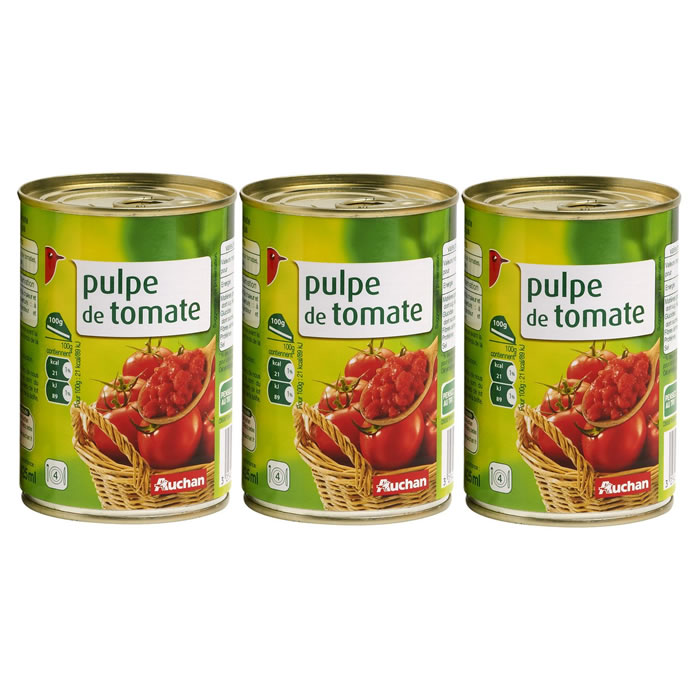 AUCHAN Pulpe de tomate