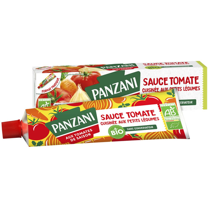 PANZANI Sauce tomate cuisinée aux petits légumes bio