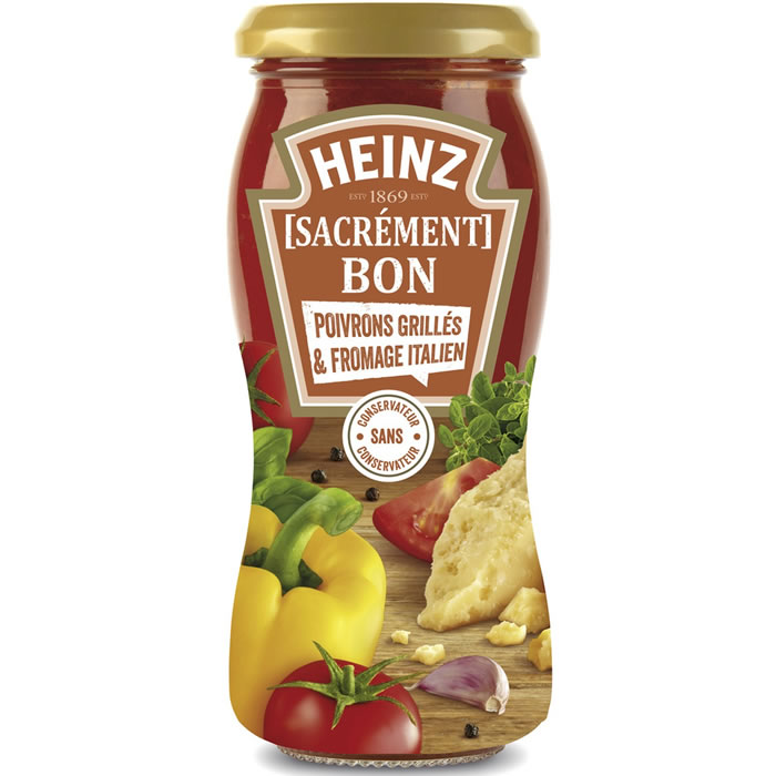 HEINZ Sacrément Bon Sauce aux poivrons grillés et fromage italien