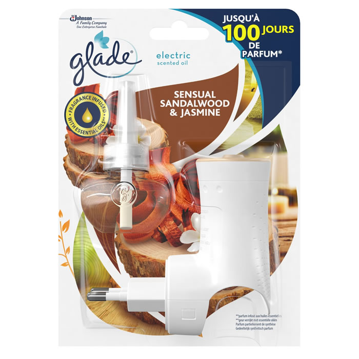 GLADE Recharge diffuseur électrique bois de santal, jasmin