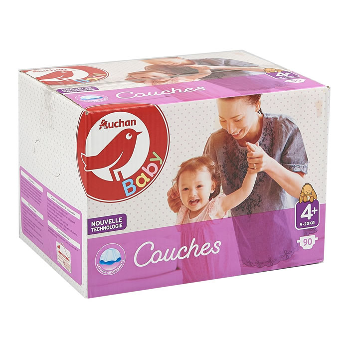 AUCHAN Baby Couches taille 4+ (9-20 kg)