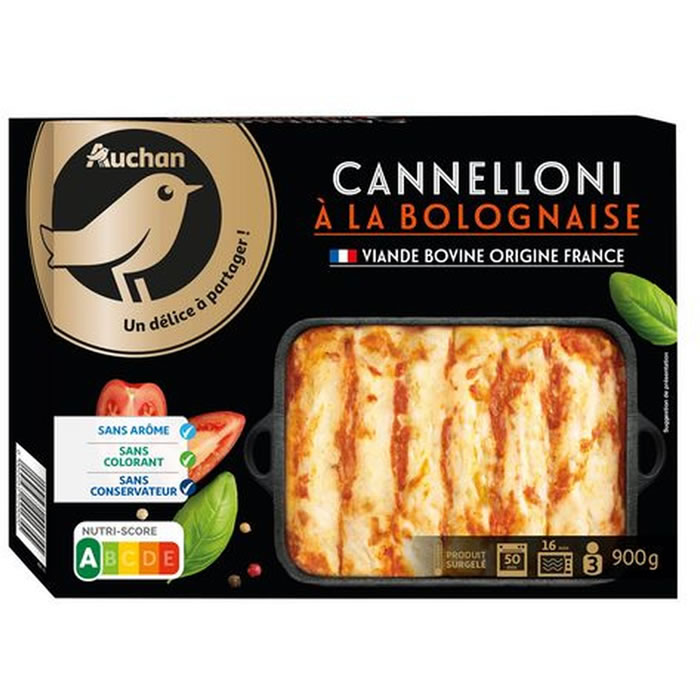 AUCHAN Gourmet Cannelloni à la bolognaise