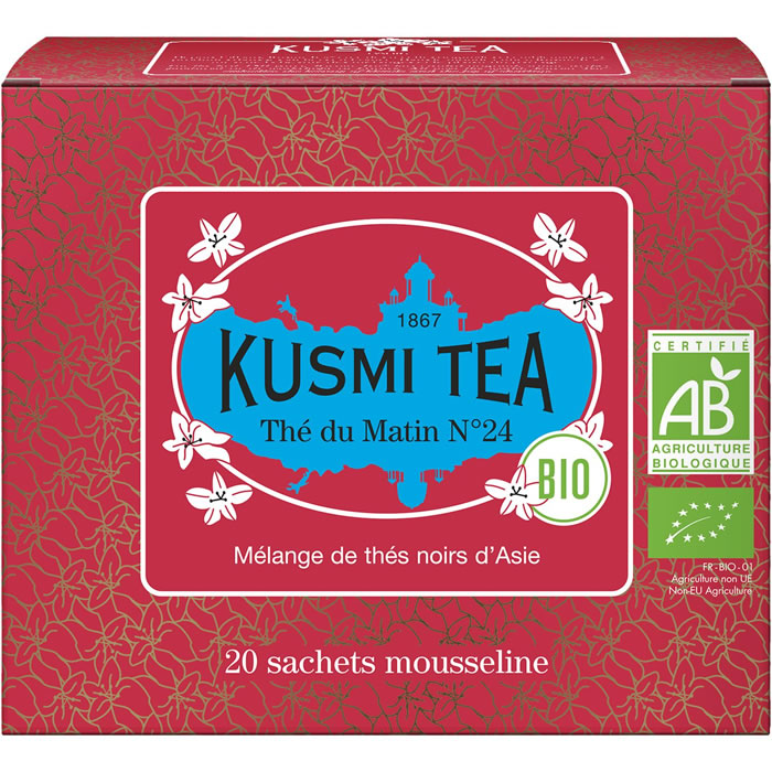 KUSMI TEA Thé du matin N°24 Mélange de thés noirs d’Asie bio